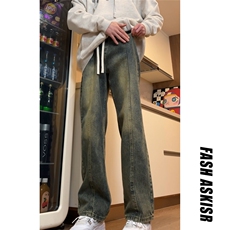 抖音得物品质百搭牛仔裤212-2-WD03-特P60加绒特P65，男装牛仔裤，星座808A-1