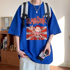 ！定制面料2024夏季新款男士华夫格短袖T恤宽松半袖TXH350P25，男装T恤，电商B220
