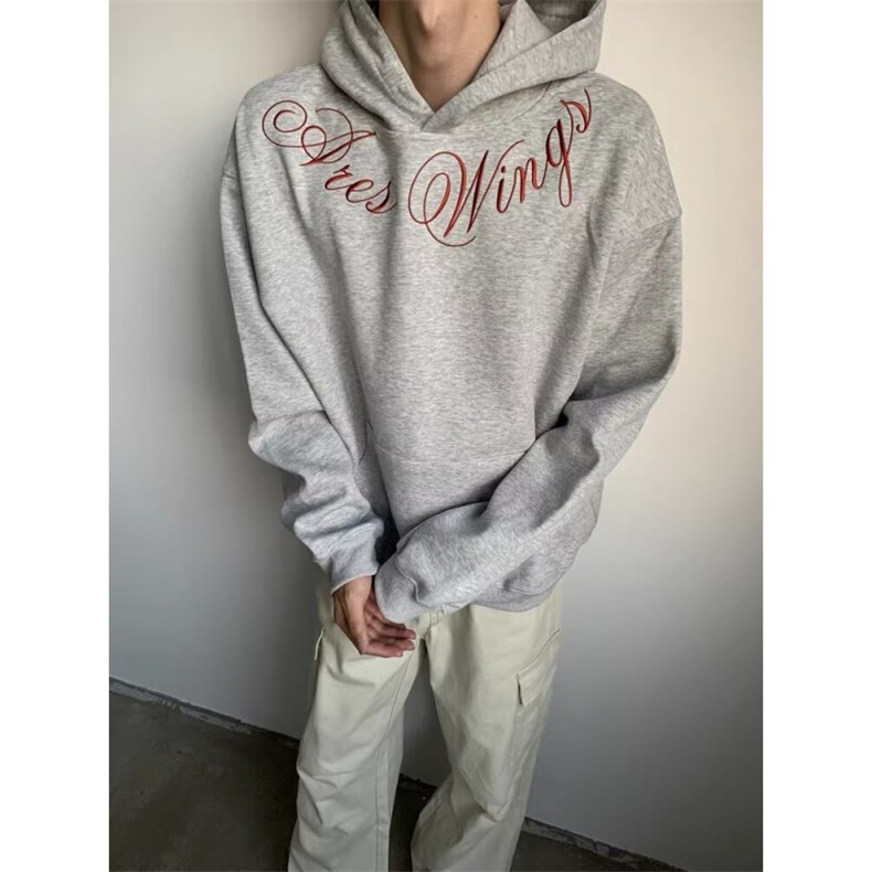 现货！！高级感刺绣卫衣秋季高克重傍连帽外套RJY235-P55，女装短外套，星座1005-6