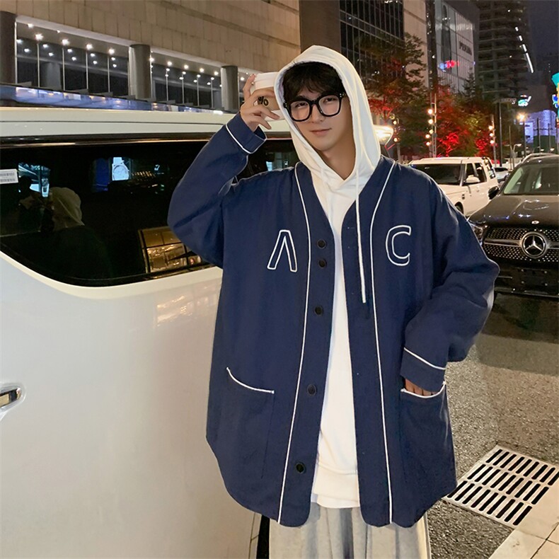 春秋棒球服男ins网红潮牌高街宽松休闲运动百搭潮流W1624-P55,男装夹克,星座512-2