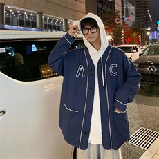 春秋棒球服男ins网红潮牌高街宽松休闲运动百搭潮流W1624-P55，男装夹克，星座512-2