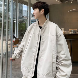 高级感痞帅赛车服美式机车外套男飞行员夹克Y161-P68图片