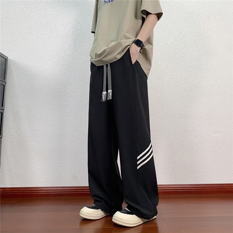 速干冰丝撞色休闲裤K017模特酒店92%聚酯纤维8%氨纶(S-2XL)TP26,男装休闲裤,电商A088