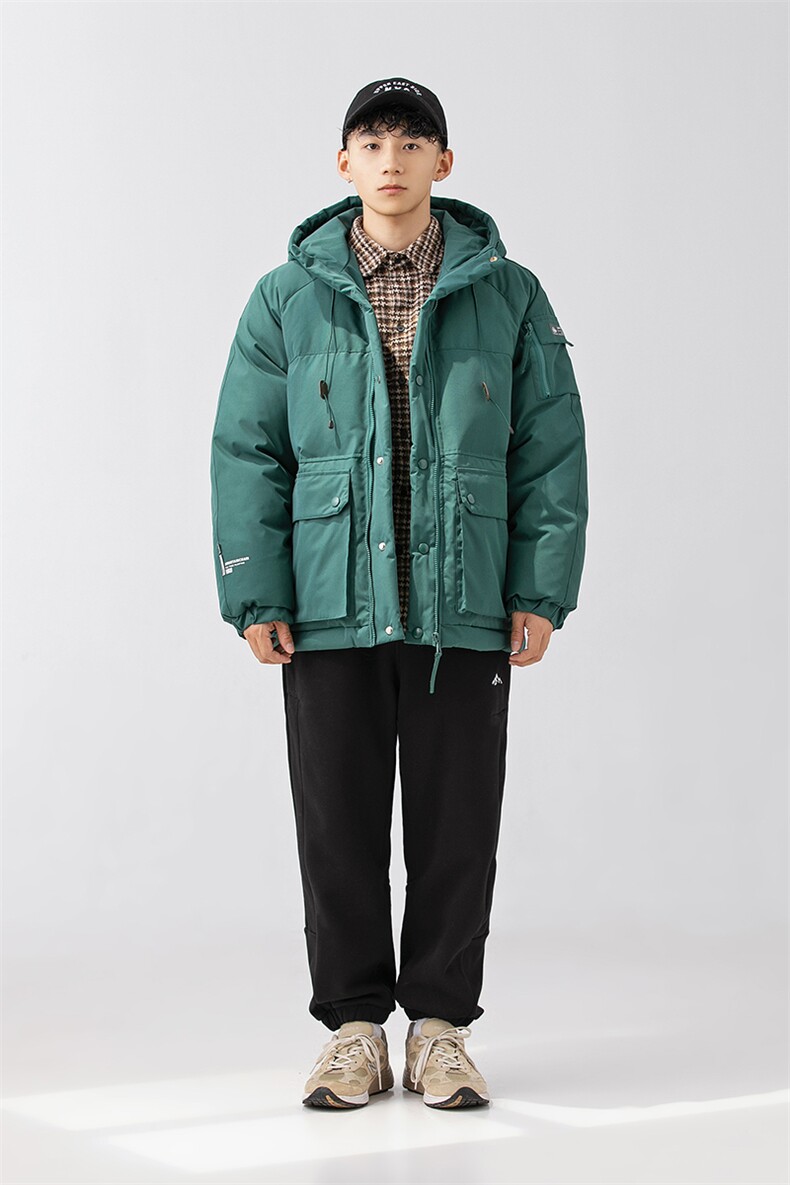 外27-2GANYOU日系工装拉链连帽加厚棉服MY05-P215,男装棉衣,新杭派外27-2