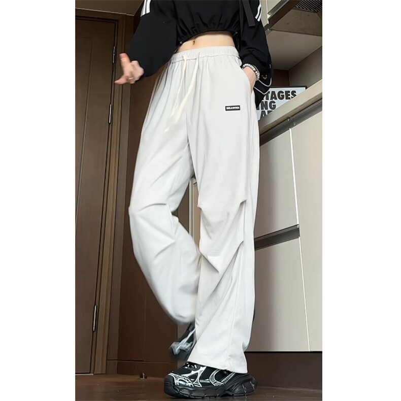 2025秋季新款美式情侣垂感大码休闲裤A017K775P45，男装休闲裤，电商A017