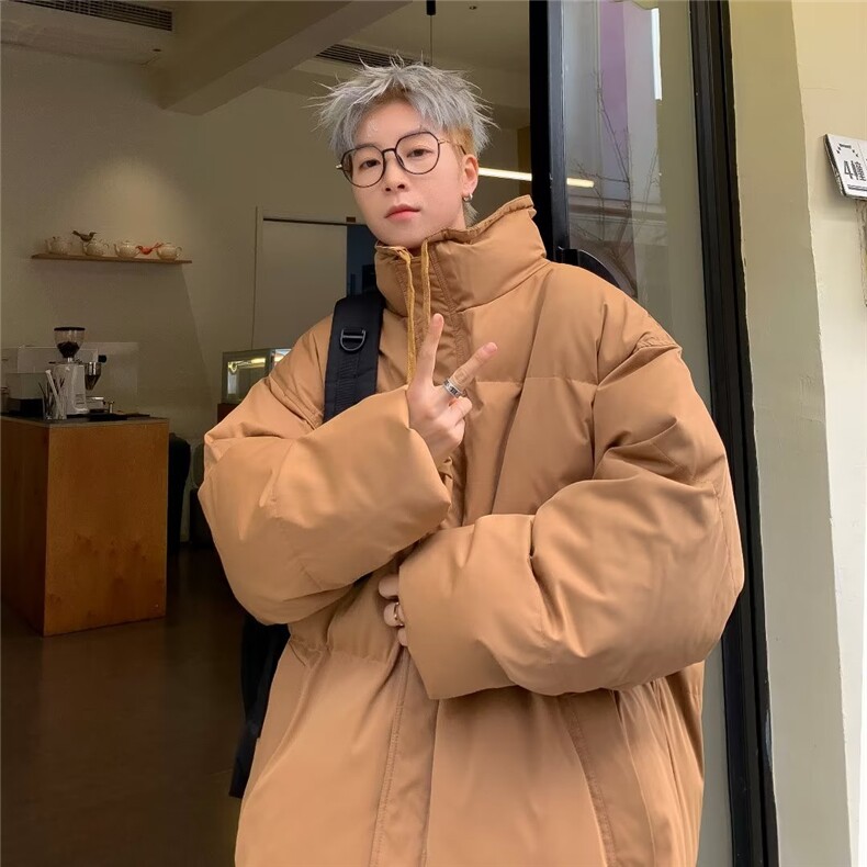 新款棉衣男冬季棉袄外套韩版潮流面包服  R8214 P80图片