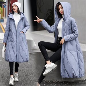 羽绒服90绒女中长款2020年冬季新款连帽外套加大加厚图片