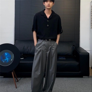 网络图现货！夏季新款风男士短袖冰丝POLO衫痞帅潮RA671-P50图片