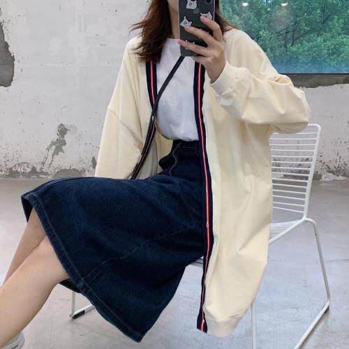 【现货】2021-春 彩色条纹门襟卫衣开衫,女装卫衣/绒衫,墨写