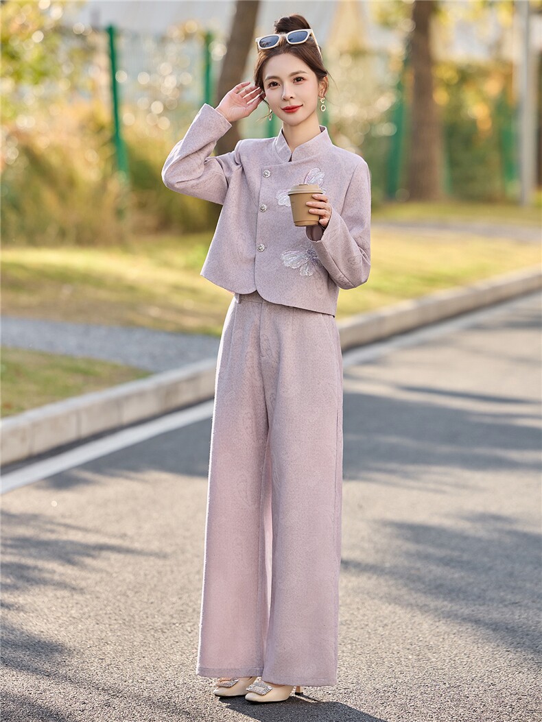 2026春季新款淑女气质御姐炸街两件套套装,女装套装/套裙,伊仟回