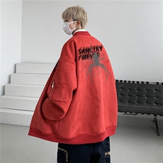 秋款美式复古麂皮绒飞行棒球服男女夹克外套JF3305-P80控108，男装夹克，电商B370
