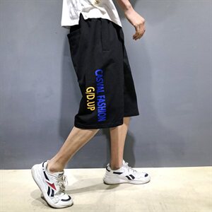 短裤男裤子休闲宽松潮大裤衩七分裤男士运动短裤加肥大码595款图片
