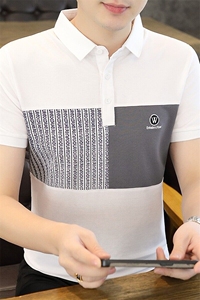 25050-特P35夏季休闲时尚T恤男短袖打底衫商务休闲修身翻领POLO衫图片