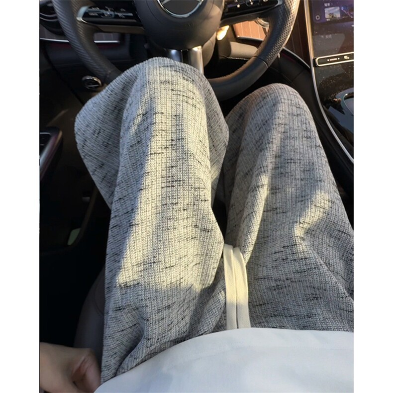 重磅420gK9527批40加绒批50针织休闲裤加厚保暖裤子宽松阔腿裤，男装棉衣，电商D229A