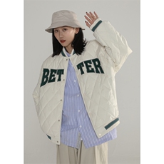 棒球服棉衣男潮牌字母棉服港风ins菱形格情侣夹克外套M8002p58，男装夹克，电商D315