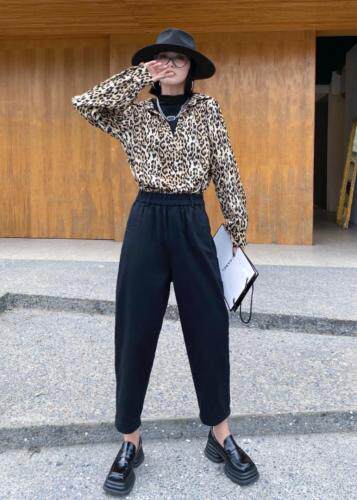 弹力休闲裤，女装休闲裤，研秀