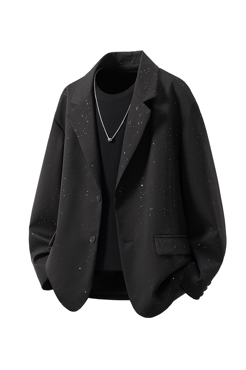 立体白底96%聚酯纤维4%氨纶满天星西服男西装男XF77871P85控138,男装西服,星座227-7