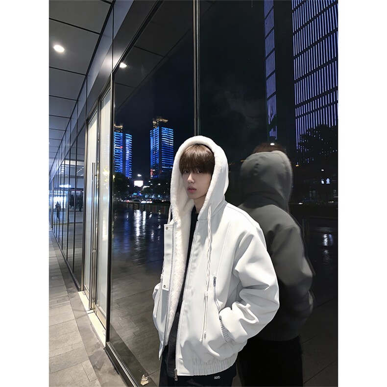 XZ514-2-25108-P110一体毛座山雕连帽棉服加厚保暖夹克冬季外套男,男装夹克,星座514-2(原B239)