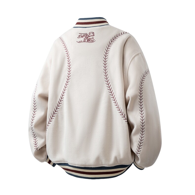 美式旗帜字母刺绣大码S-2XL夹棉聚酯纤维棒球棉衣男78156P148，男装棉衣，星座227-7