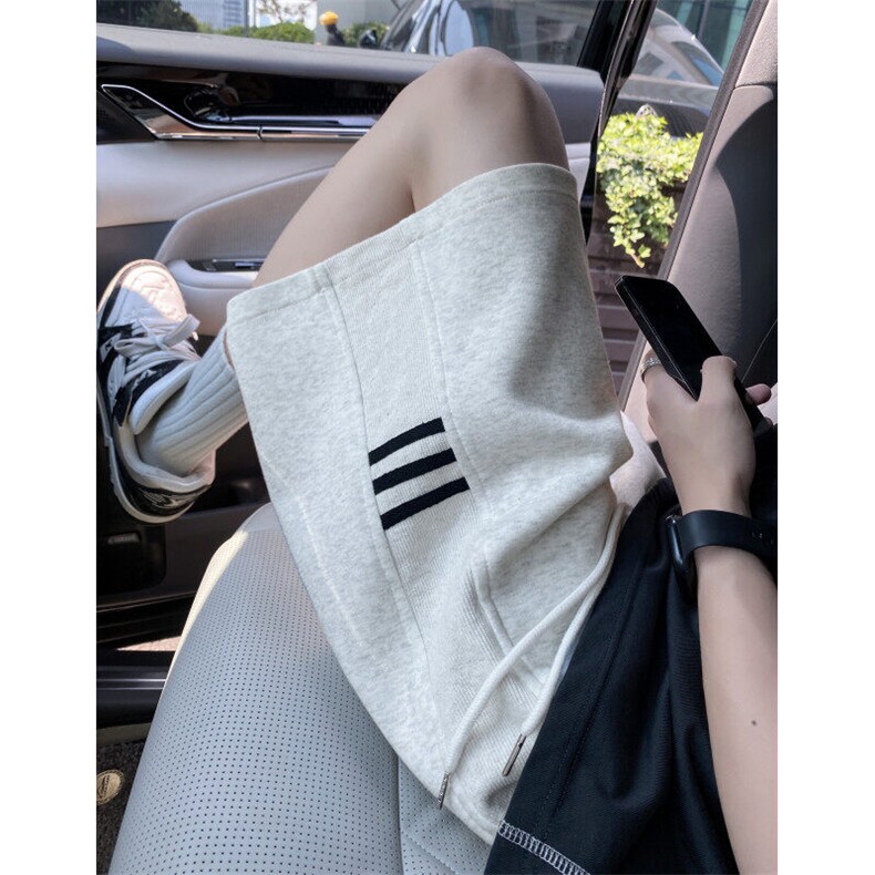 抖音品质夏季新款美式运动三条杠宽松短裤B315-K25570-特p30控58,男装休闲裤,电商B315