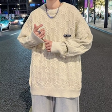 美式圆领毛衣男慵懒风休闲针织衫YM023P43，男装针织衫/毛衣，星座1116-2