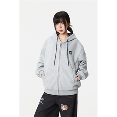 5645-P65韩版新款设计感拉链开衫宽松外套连帽卫衣薄款，女装短外套，星座617A-2
