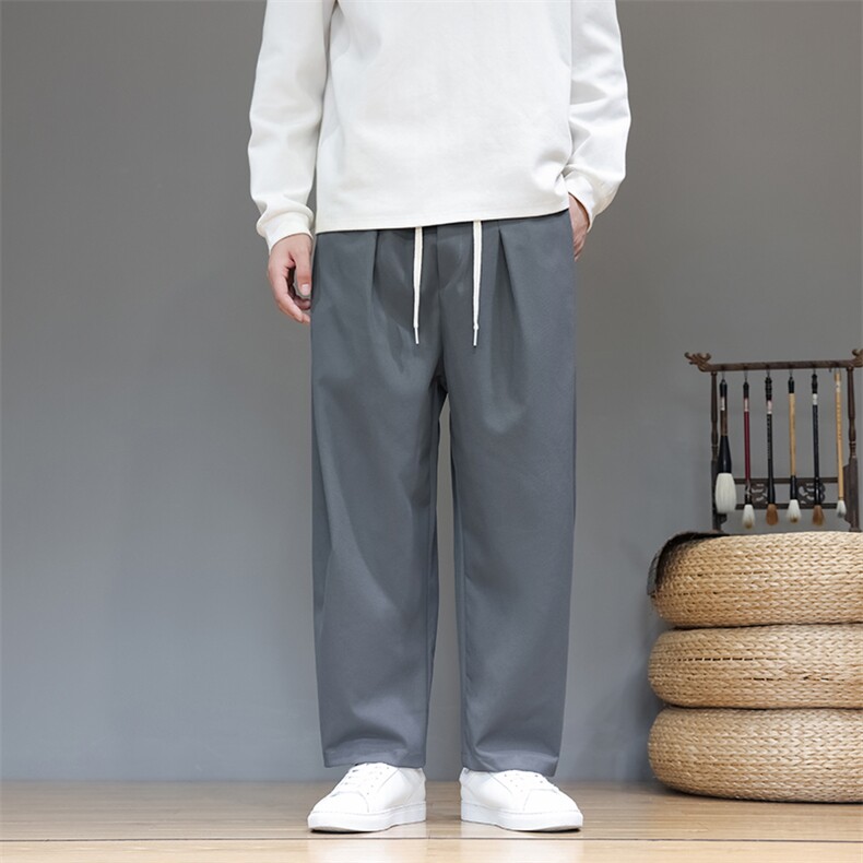 风冬季新款休闲裤男款宽松大码长裤厚款XZ221-6-K30-P55,男装休闲裤,星座221-6