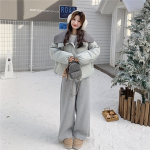 新款现！毛线大翻领保暖休闲羽绒服外套2C133-6008-P265-K388图片