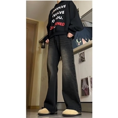 秋冬季美式高街牛仔裤男百搭休闲裤G1915/P45，男装休闲裤，电商D202-1