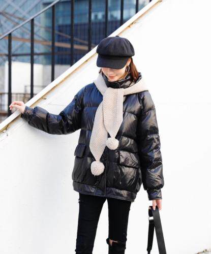 【现货】冬季新款，时尚欧版连帽宽松羽绒服，女装羽绒服，东洋天堂之花