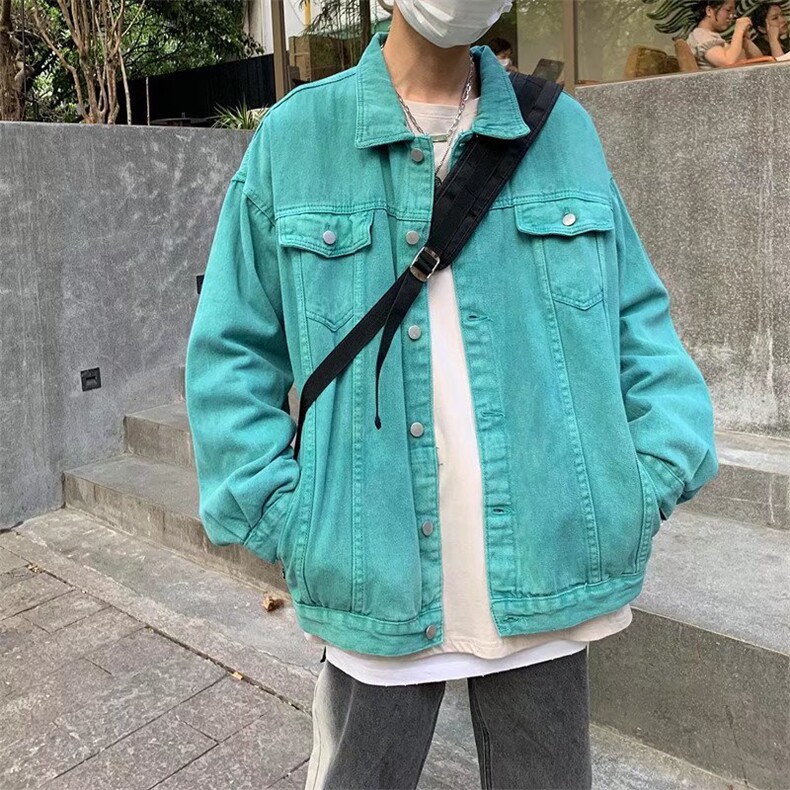 牛仔外套男春款韩版潮流百搭夹克复古休闲宽松ins潮上衣JK642-p68，男装工装外套，星座1008-2