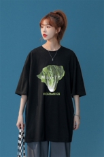 中性夏季新款小清新大白菜个性情侣百搭短袖T恤T1003P25控38，男装T恤，A247A
