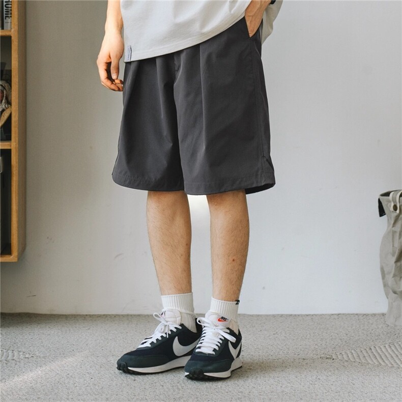 纯色宽松休闲短裤韩版个性休闲简约百搭宽松显瘦阔腿裤，男装牛仔裤，星座1210-1