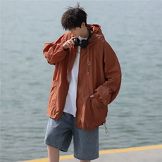 冰丝防晒外套男式新款夏季宽松轻薄透气速干日系户外防晒衣服，男装夹克，星座716-4