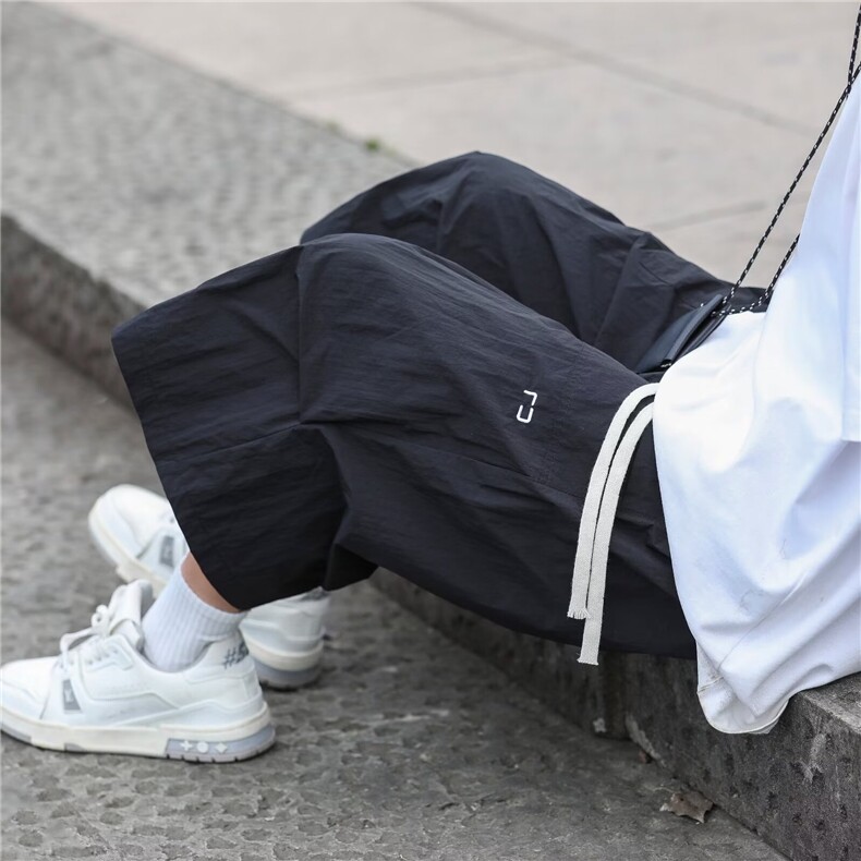 冲锋短裤男士韩版潮流高街帅百搭口袋2024夏季ins五分裤K5607-P31,男装牛仔裤,星座412-2