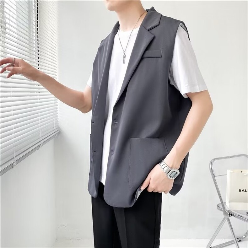 西服马甲男韩版无袖坎肩马夹网红背心外穿秋夏季外套潮W694-P45,男装背心/马甲,星座412-3