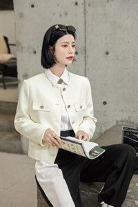 金纺毛感斜纹面料,其它,他她迷