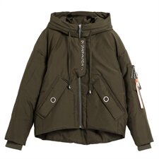 POLO领时尚2021年冬季百搭棉衣长袖保暖纯色韩版，女装棉衣/棉服，丽影随形