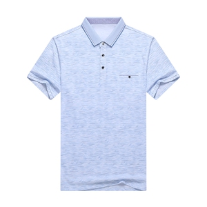 爸爸t恤男士短袖夏季中年爷爷男装中老年人冰丝polo衫上衣服夏装图片