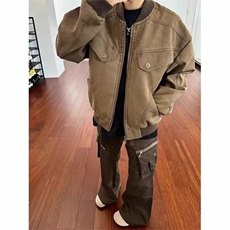 现货DJK621-特批55抖音质量工装夹克男女秋冬季休闲宽松，男装夹克，星座603-2