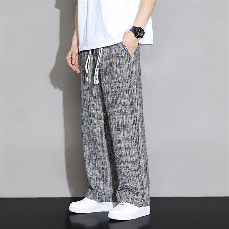 M-8XL 2026秋季新款大码平脚潮流休闲牛仔裤 109-K129-P55图片