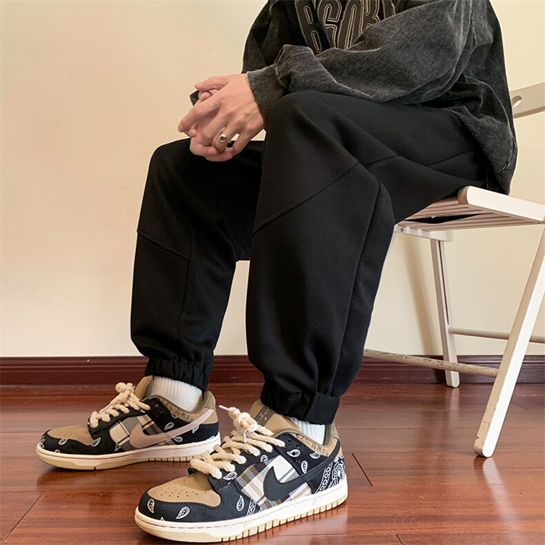 新款春季潮牌运动裤宽松青少年束脚裤潮流休闲长裤男DK18P48控78,女装休闲裤,电商A086