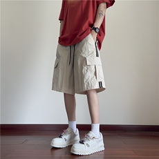 2025夏季新款工装口袋速干条纹宽松短裤B315-K24170-特p30控58，男装牛仔裤，电商B315