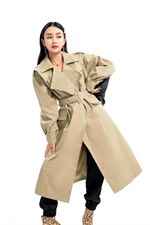 现货秋装新款风衣，女装风衣，艾涵o