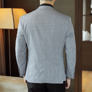 26做货-男士休闲西装修身韩版西服外套小西装上衣DX6935P165图片