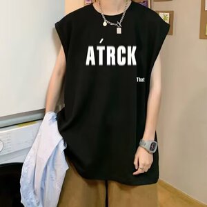 1506/QE3940/P23夏季新品青少年无袖短袖流行简约百搭背心坎肩图片