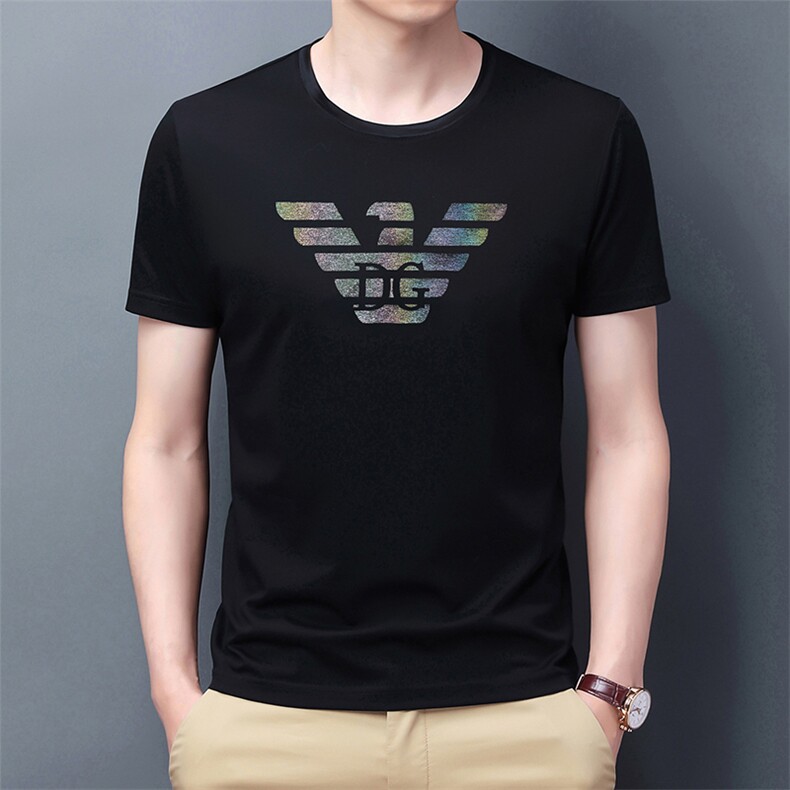 GDN772男士2023年夏季新款圆领T恤男短袖商务休闲体恤男P60图片