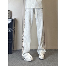 【有货】JRK83CC-特P45加绒豹纹三条杠裤子男加厚条纹卫裤，男装休闲裤，星座1007（原301D）