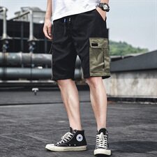 2021夏季男士工装短裤新款韩版五分休闲运动裤宽松裤子男D，男装休闲裤，星座209-2