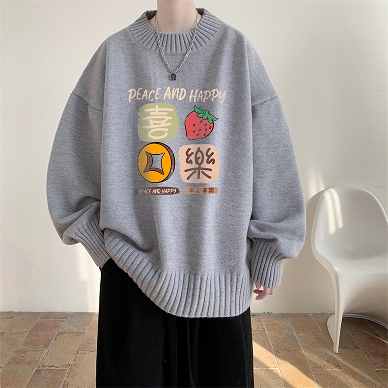 半高领毛衣男士大码针织衫男毛线衣男M18322-P45加绒款-P65,男装针织衫/毛衣,电商A040